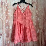 C/MEO COLLECTIVE  Coral Check Same Things Mini Babydoll Dress Photo 1