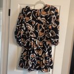 TCEC  Abstract Pattern Dress with Puff Sleeves Photo 3