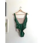 Farm Rio  NWT Anthropologie High Leg Green One Piece Swimsuit Size Small Photo 9