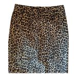 J.Crew No. 2 Pencil Skirt in Leopard Bi-Stretch Cotton Brown Black size 4 Photo 6