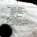 Armani Collezioni  Virgin Wool Trouser Checkered Dress Pants Wide Leg Black 6 Photo 3