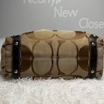 Coach y2k  Black Brown Carly Large Hobo Signature Shoulder Bag Purse Photo 4