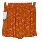 Abound  Moxie Floral Rust Pink High Waisted Pull On Shorts Size XS Photo 2