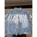 Faherty  Breeze Striped Linen Blend Buttondown Shirt Small layered boho classic Photo 6