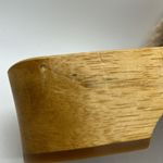 Tory Burch Authentic Rare Wooden Sheep Fur Fuzzy Sandals Clog Shoes **Size 8** Photo 5