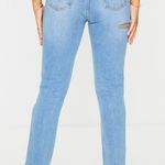 Pretty Little Thing Petite Light Wash Distressed Mom Jeans Photo 2