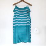 Aerie  Lightweight Teal Striped Infinity Scarf NWT Photo 1