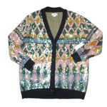 Maeve NWT Anthropologie Patterned Sequin Oversized Cardigan Sweater XS Photo 3