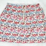 Y’COO PARIS | Floral Mini Skirt Flowers Size Small Red Photo 4