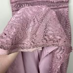 BHLDN Anthropologie Dress XL (M) Mauve Connor Lace Maxi Bridesmaid Evening Train Photo 11