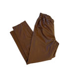 ANINE BING  Brown Faux Leather Pants MEDIUM Tapered Trouser Office Designer $349 Photo 10