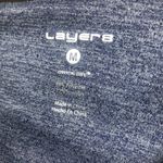 Layer 8 Cropped Long Sleeve Blue Gray Space Dye Top Women's Size Medium Photo 6