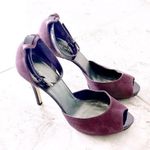 Nine West  Pumps Lisor Suede Stilettos Heels Closed Back Sandals Purple Size 9.0M Photo 1