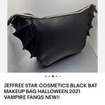 Jeffree Star  Cosmetics Exclusive 2021 Halloween Bat Makeup Bag in Black Photo 1
