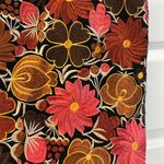 Embroidered Tote Bag Black Pink Brown Photo 3