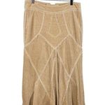 Cordelia Corduroy Patchwork Long Length Maxi Skirt Y2K Boho Hippie Size Medium Tan Photo 0