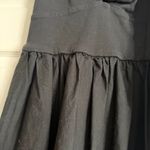 A New Day  Cotton & Knit Cut Out Sundress Midi Dress Size Medium Black Photo 5