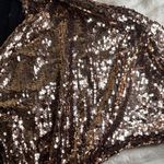 VICI Shimmering Copper Sequin Blouse Photo 1