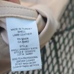 Theory Tan Button-Front Mini Skirt Photo 7