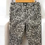 Paige Rosie HW Women’s Poppy Leopard Slim Crop Flare High Rise Jeans Photo 3