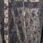 Monteau  Black Lace and Fringe Kimono/Cover up Women’s Size M Photo 5