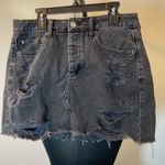 American Eagle 18. Outfitters Black Mini Distressed Mini Skirt Size 6 Photo 1