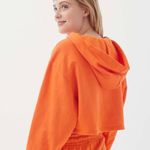 Urban Outfitters Dalia Orange Flower Crop Hoodie Photo 1