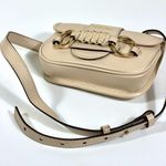 See By Chloe Saddie Double O Ring Leather Belt Bag Cement Beige NWT Photo 13