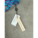 Nanette Lepore NWT  Bikini Top Swimsuit Orange Blue‎ Pink Floral Tie Halter Small Photo 6