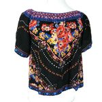 Flying Tomato Women’s XS FLYING TOMATOES Crop Tassel Blouse Photo 3