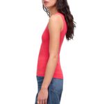 Madewell NWT  Regenerative Cotton Essential High Neck Tank Top Red Womens Large Photo 1