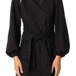 Casual Black Dress with Puff Sleeve Size L Photo 0