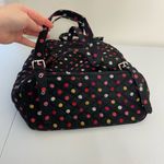 Vera Bradley NWOT  black Havana‎ dot patterned drawstring magnetic backpack bag Photo 3