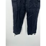 C&C California  Black Cargo Jogger Linen Pants Size S Grunge Minimal Gorpcore Photo 2