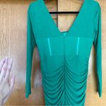 Selfie Leslie Dream Catcher Long Sleeve Ruched Mini Dress Green Size XL Photo 8