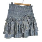 Alexis  Smocked Ruffle Mini Skirt Photo 0