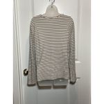 Time and Tru Womens XL Striped Long Sleeve Layering T Shirt Spandex Crew Top White Photo 6