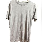 Perry Ellis  Womens Light Gray Casual Short Sleeve Tee Sz L Photo 0