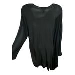 Alfani  Black Asymmetrical Poncho Pullover Sweater Size XL Rayon Blend Photo 2