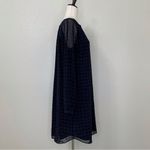 CAbi  Harlequin Purple Shirtdress Black Diamond Print Sheer Sheath Dress Photo 5