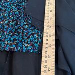 Hailey Logan Vintage Y2K Winter Formal Dress Juniors 11/12 Black Blue Sequin Photo 12
