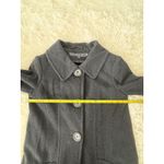 Vintage‎ Kristen Blake Wool Cashmere Pea Coat Women XS Gray Collar Button Front Photo 4