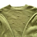 Eloquii  Green Popcorn Front & Sleeves Puffed Shoulder Balloon Sleeves Size 18/20 Photo 1