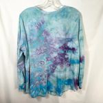 Terra & Sky Plus Size 2X Top Handmade Tie Dye Long Sleeve Blue Purple Boho 473 Photo 2