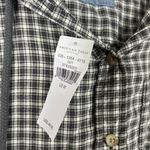American Eagle NWT  Cropped Hooded Flannel Shirt Plaid Size Medium M NEW Photo 6