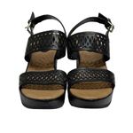 Montana West new Montana ☀︎︎ Artisan Laser Cut Platform Wedge Heel Sandals ☀︎︎ Black Leather Photo 7