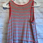Olive & Oak  Dress Womens Small Gray Pink Striped Tank Top Sleeveless Blouson Photo 6