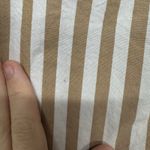 LOFT Women’s Small Brown White Striped Button Up Shirt Long Sleeve Photo 4