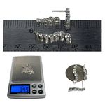 10KT SOLID WHITE GOLD JOURNEY PENDANT & EARRINGS & 18” NECKLACE CZ “DIAMOND” SET Photo 8