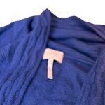 AQUA Halogen 100% Cashmere Royal Blue Open Front Cardigan Shrug Size L Photo 4